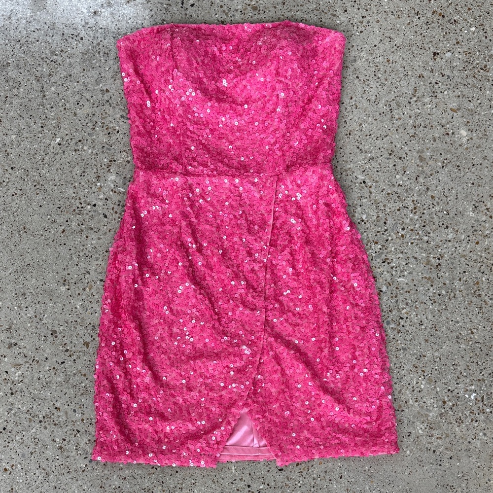 iNtrigue by Blush Sequin Strapless Dress - NWT